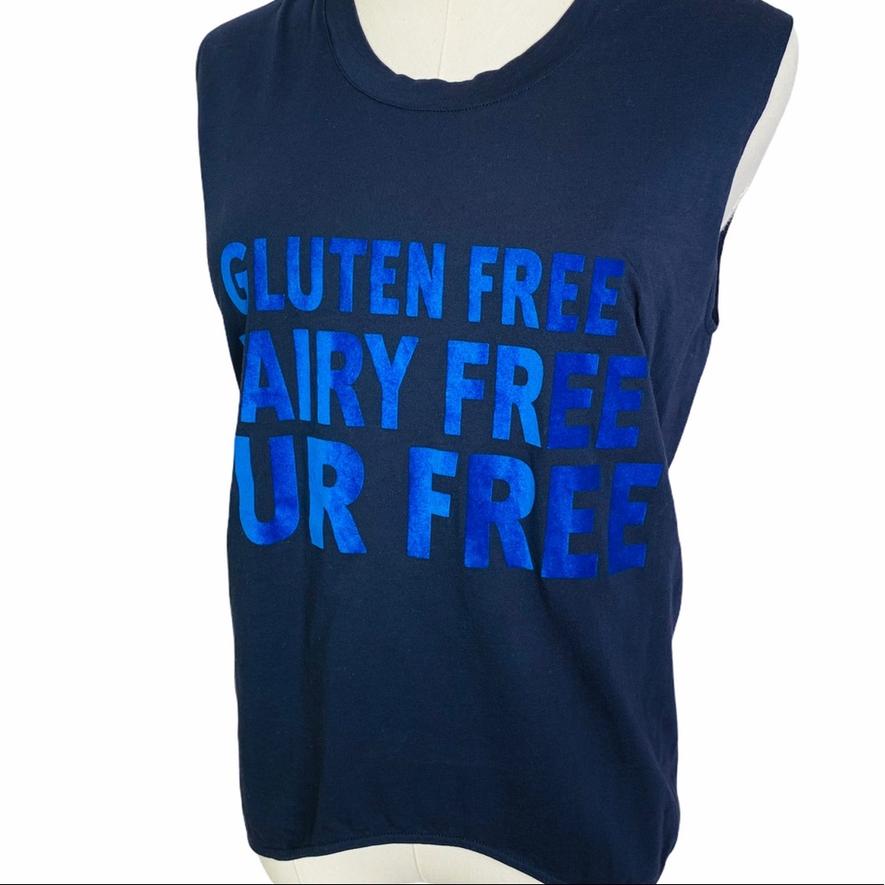 Stella McCartney Gluten Free Tank Top Navy 2420 - Picture 2 of 8